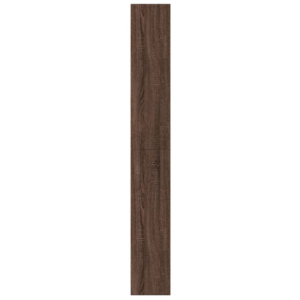 vidaXL Estantería de madera de ingeniería marrón roble 60x24x176 cm