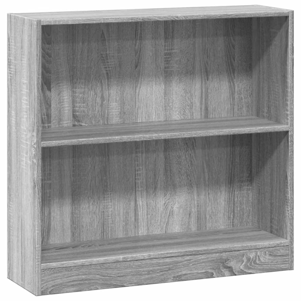 vidaXL Estantería de madera de ingeniería gris Sonoma 80x24x76 cm