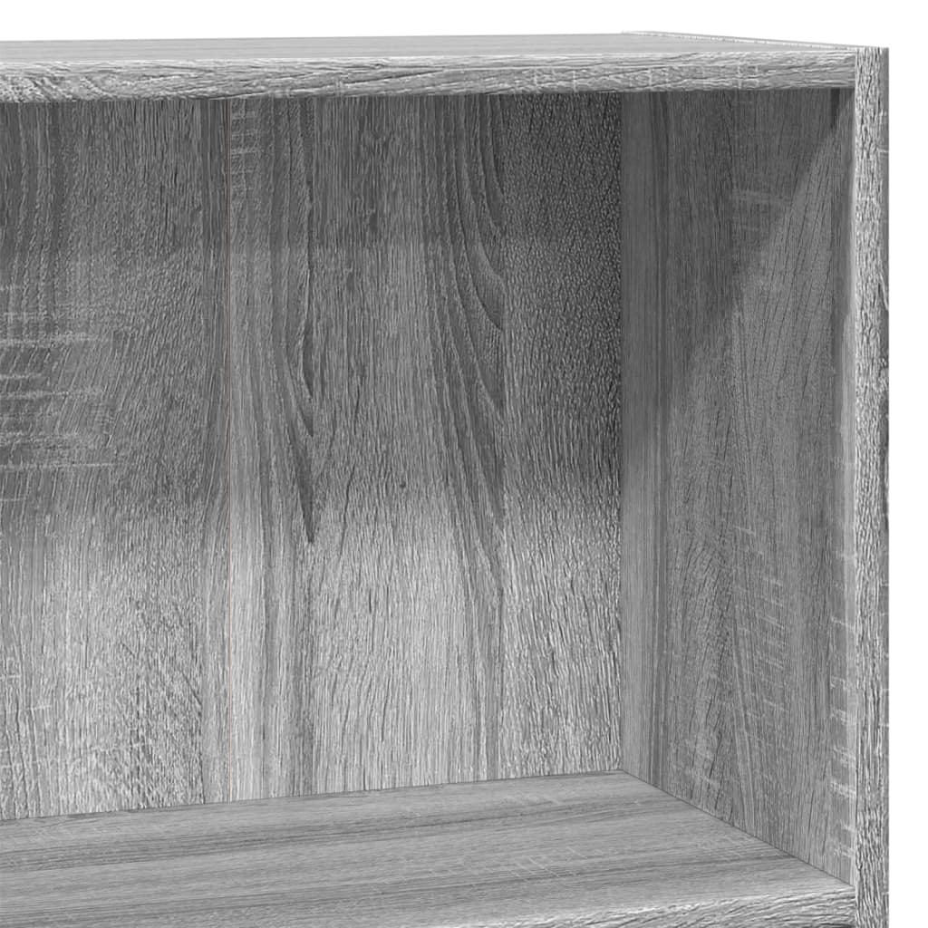 vidaXL Estantería de madera de ingeniería gris Sonoma 80x24x76 cm