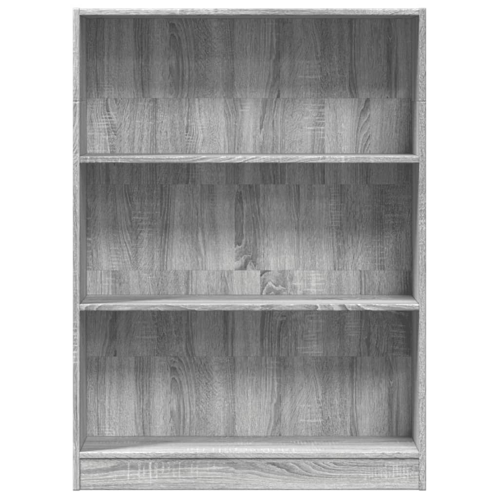 vidaXL Estantería de madera de ingeniería gris Sonoma 80x24x109 cm