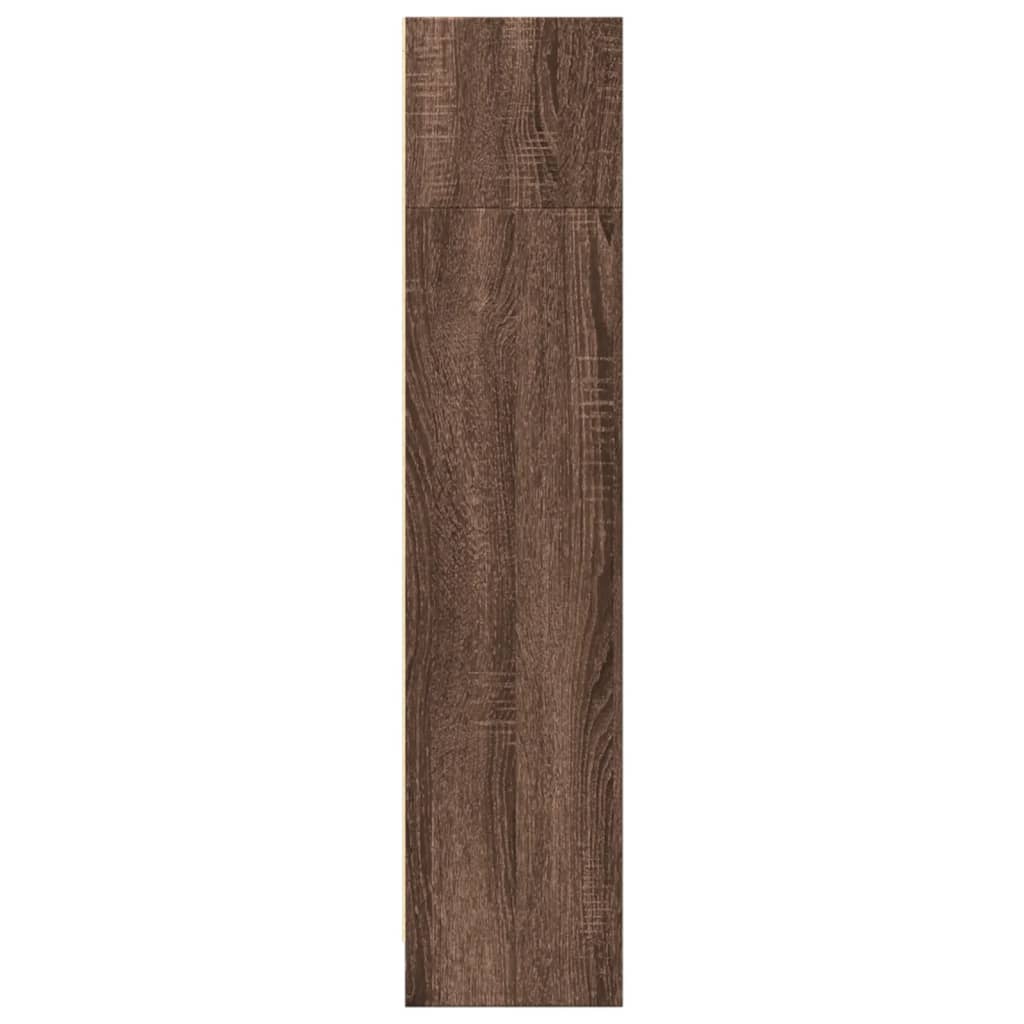 vidaXL Estantería de madera de ingeniería marrón roble 80x24x109 cm