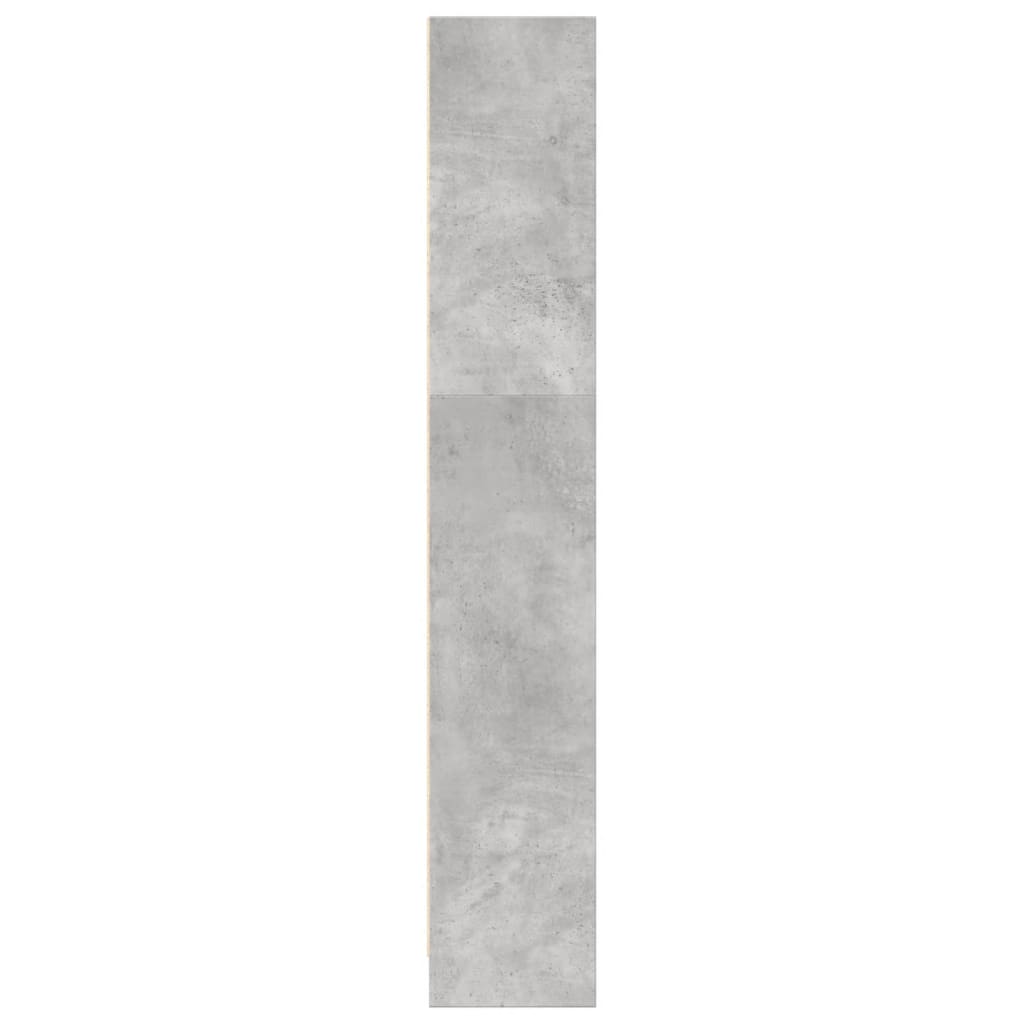 vidaXL Estantería de madera de ingeniería gris hormigón 80x24x143 cm