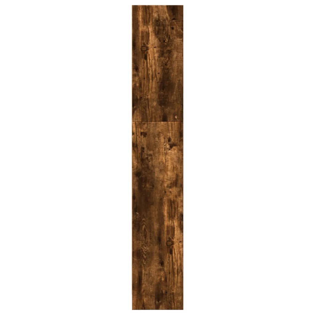 vidaXL Estantería madera de ingeniería roble ahumado 80x24x143 cm