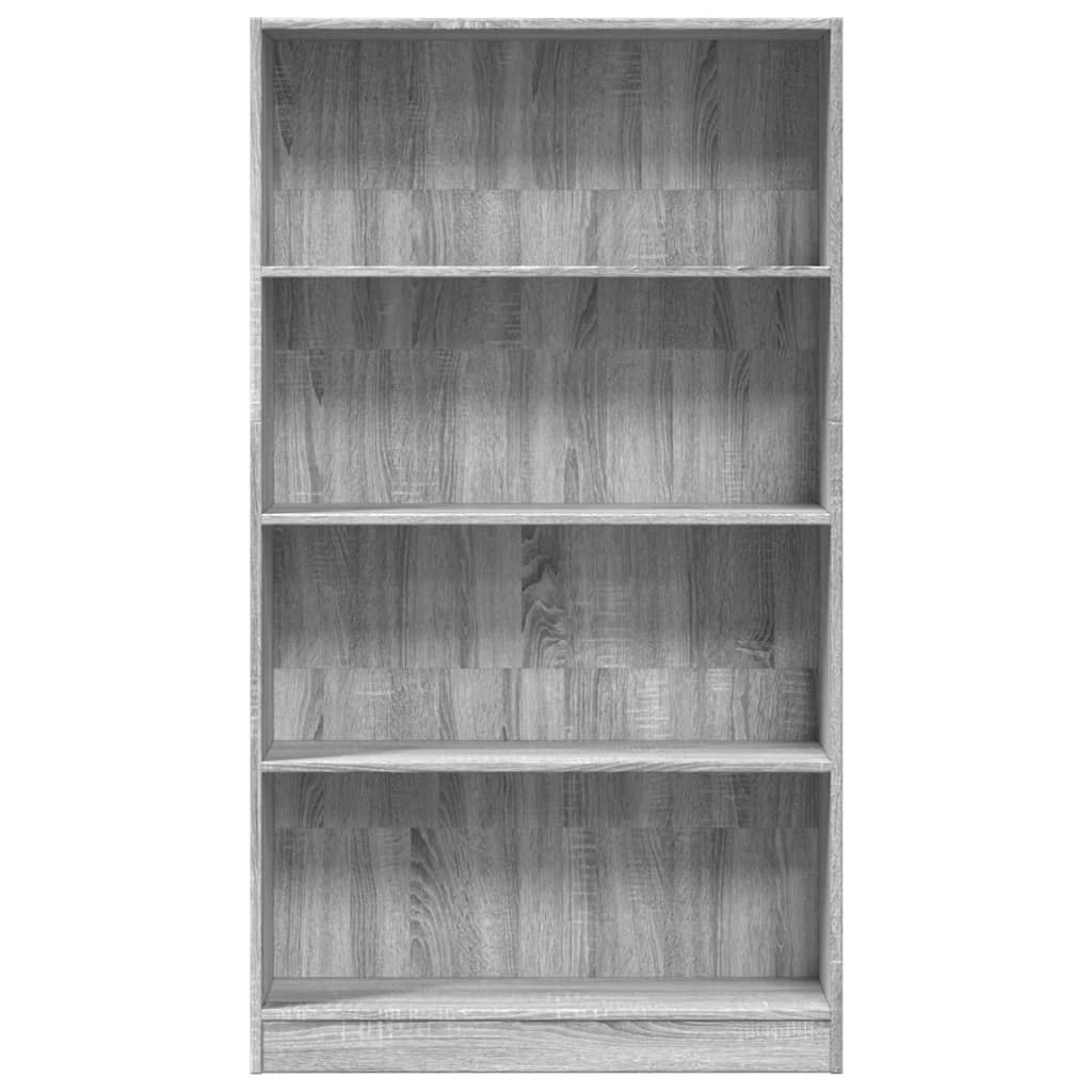 vidaXL Estantería de madera de ingeniería gris Sonoma 80x24x143 cm