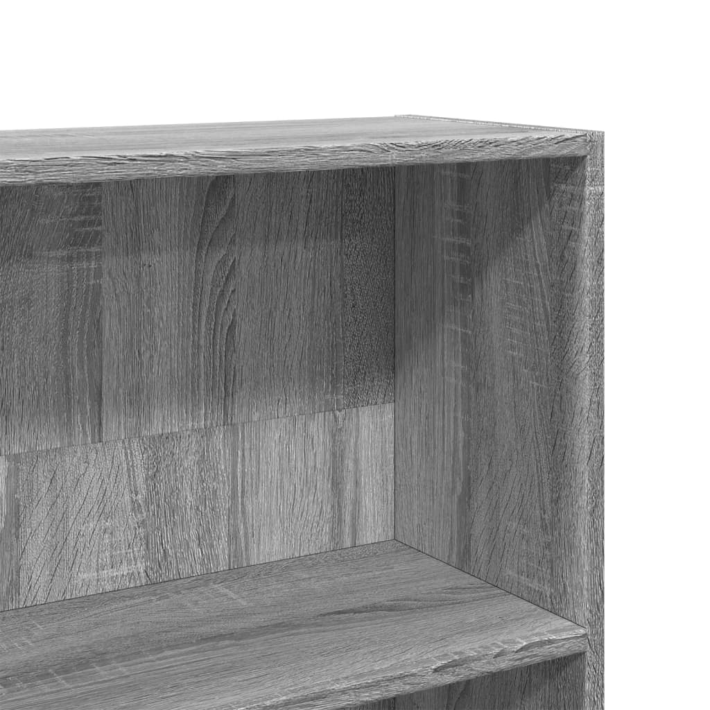 vidaXL Estantería de madera de ingeniería gris Sonoma 80x24x143 cm