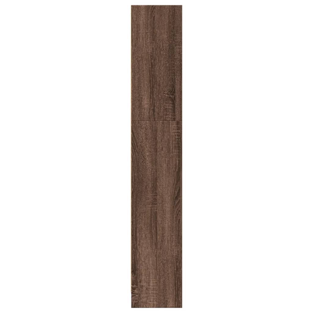 vidaXL Estantería de madera de ingeniería marrón roble 80x24x143 cm