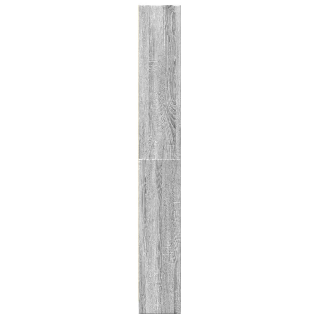 vidaXL Estantería de madera de ingeniería gris Sonoma 80x24x176 cm