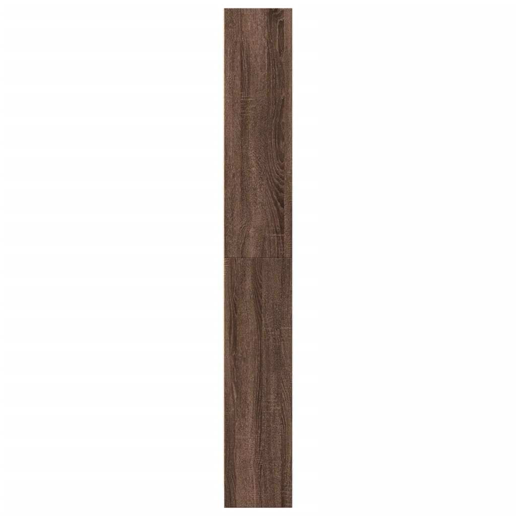 vidaXL Estantería de madera de ingeniería marrón roble 80x24x176 cm