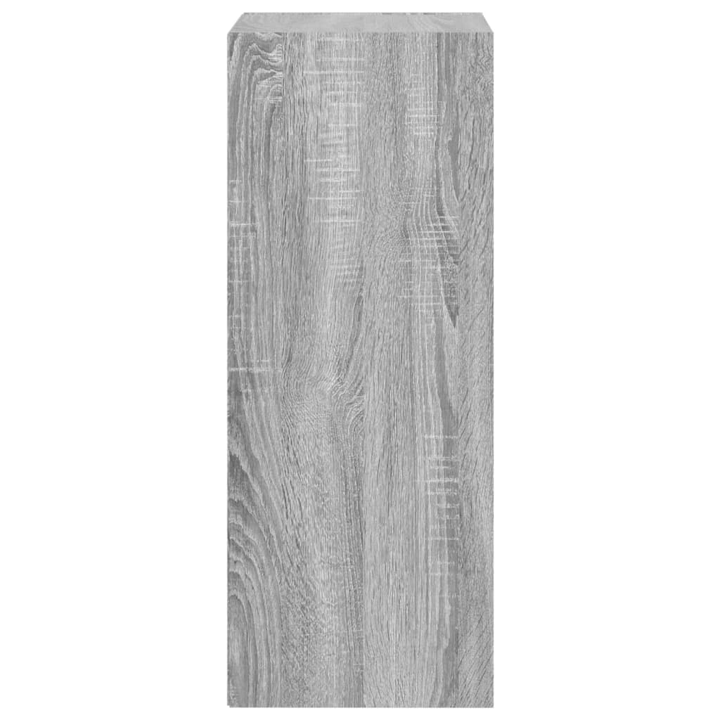 vidaXL Estantería de madera de ingeniería gris Sonoma 40x30x77 cm