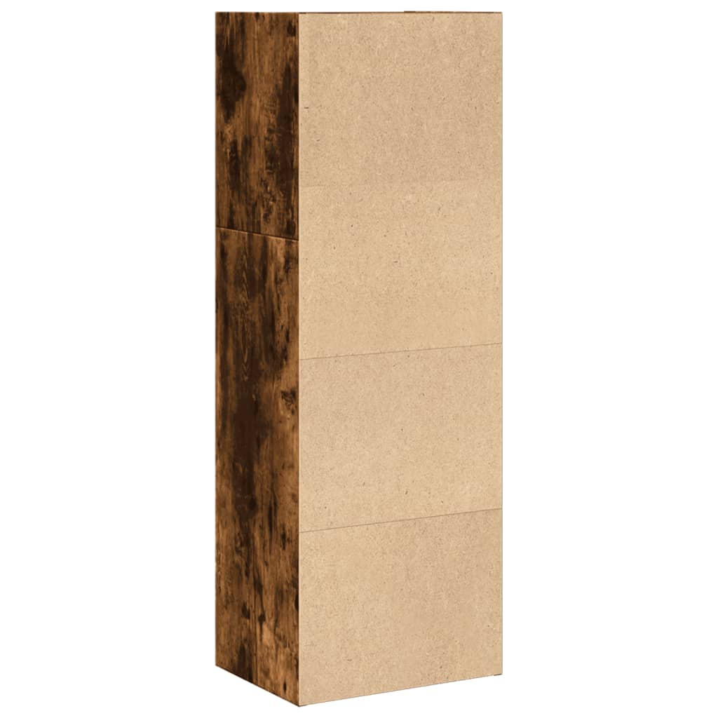 vidaXL Estantería madera de ingeniería roble ahumado 40x30x114 cm