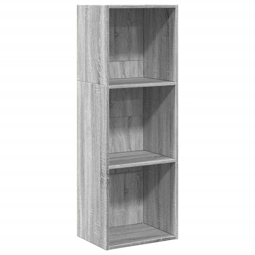 vidaXL Estantería de madera de ingeniería gris Sonoma 40x30x114 cm