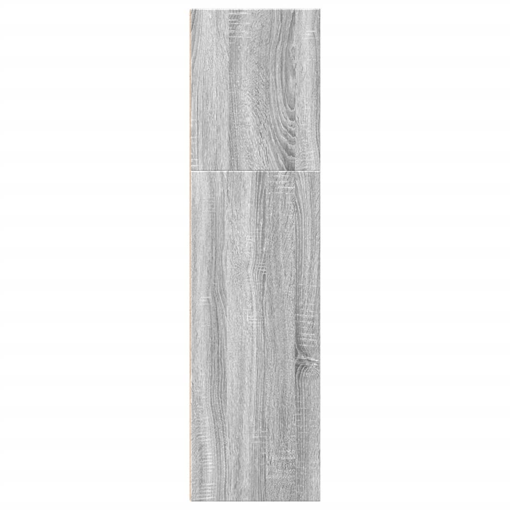 vidaXL Estantería de madera de ingeniería gris Sonoma 40x30x114 cm