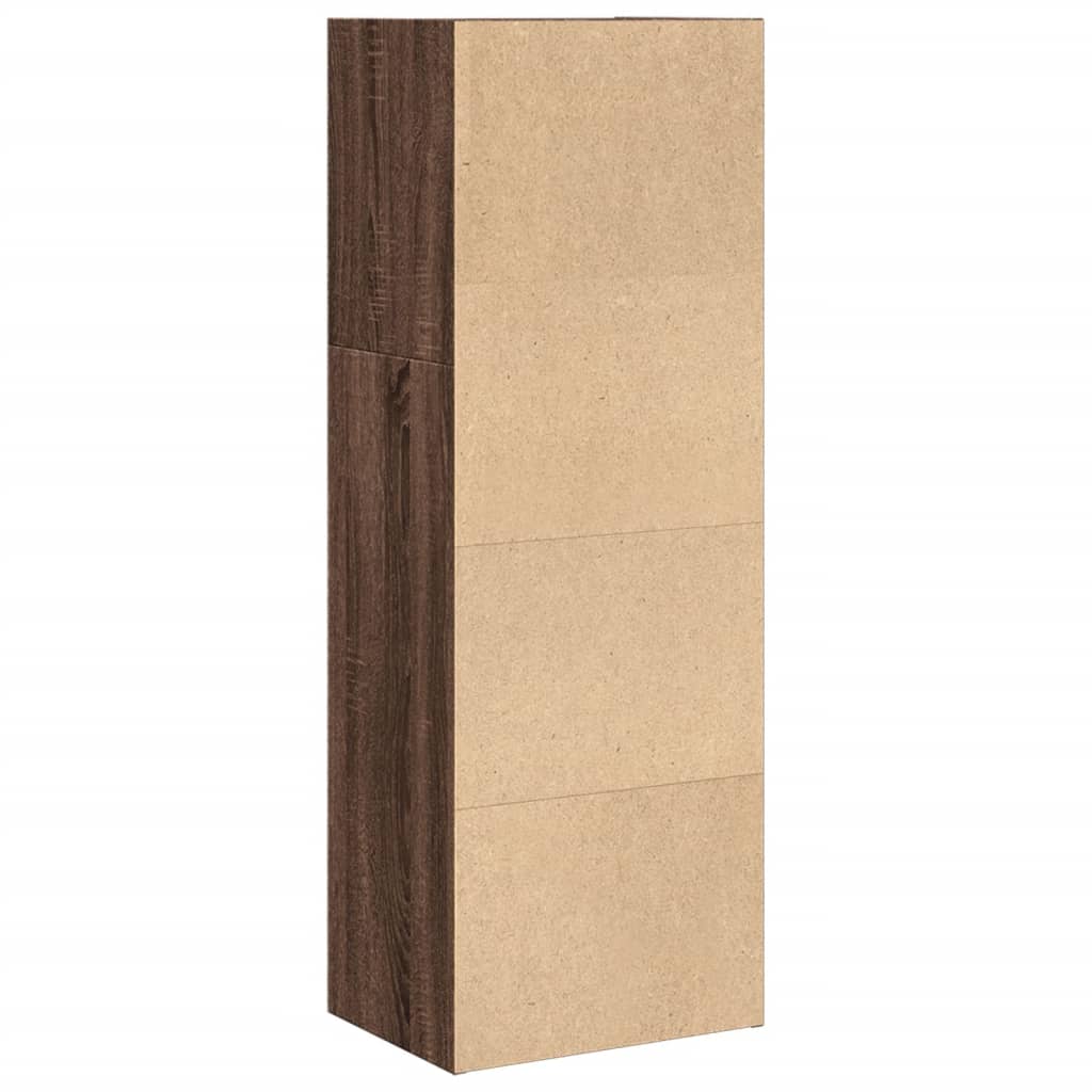 vidaXL Estantería madera de ingeniería marrón roble 40x30x114 cm