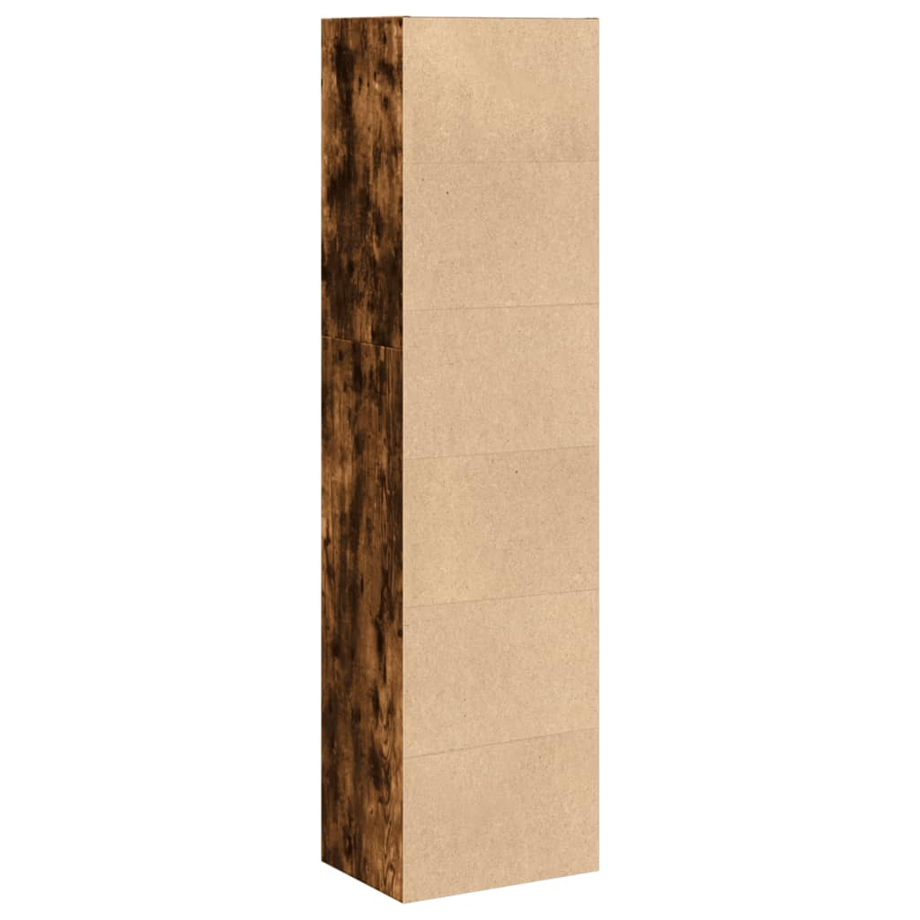 vidaXL Estantería madera de ingeniería roble ahumado 40x30x152 cm