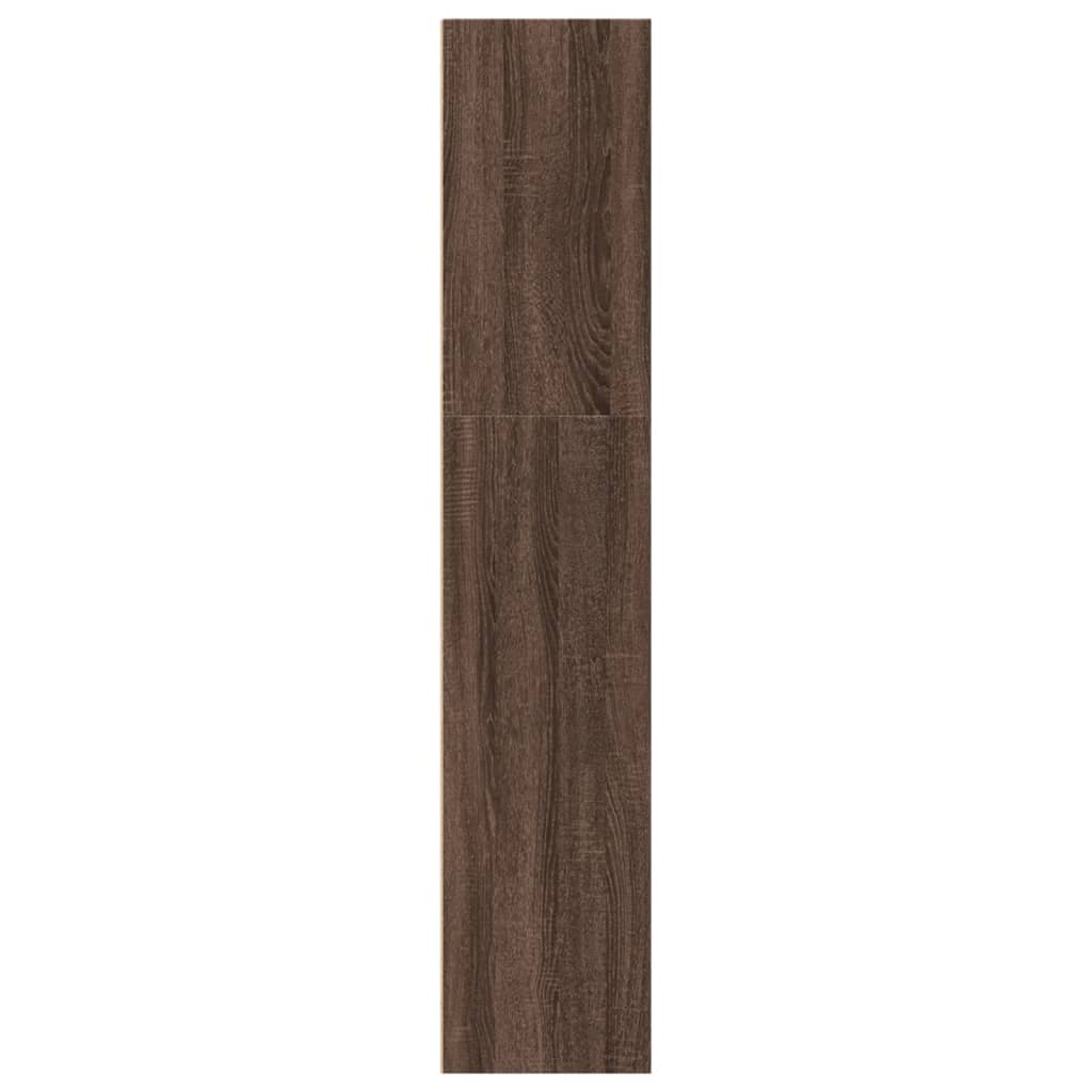 vidaXL Estantería de madera de ingeniería marrón roble 40x30x152 cm