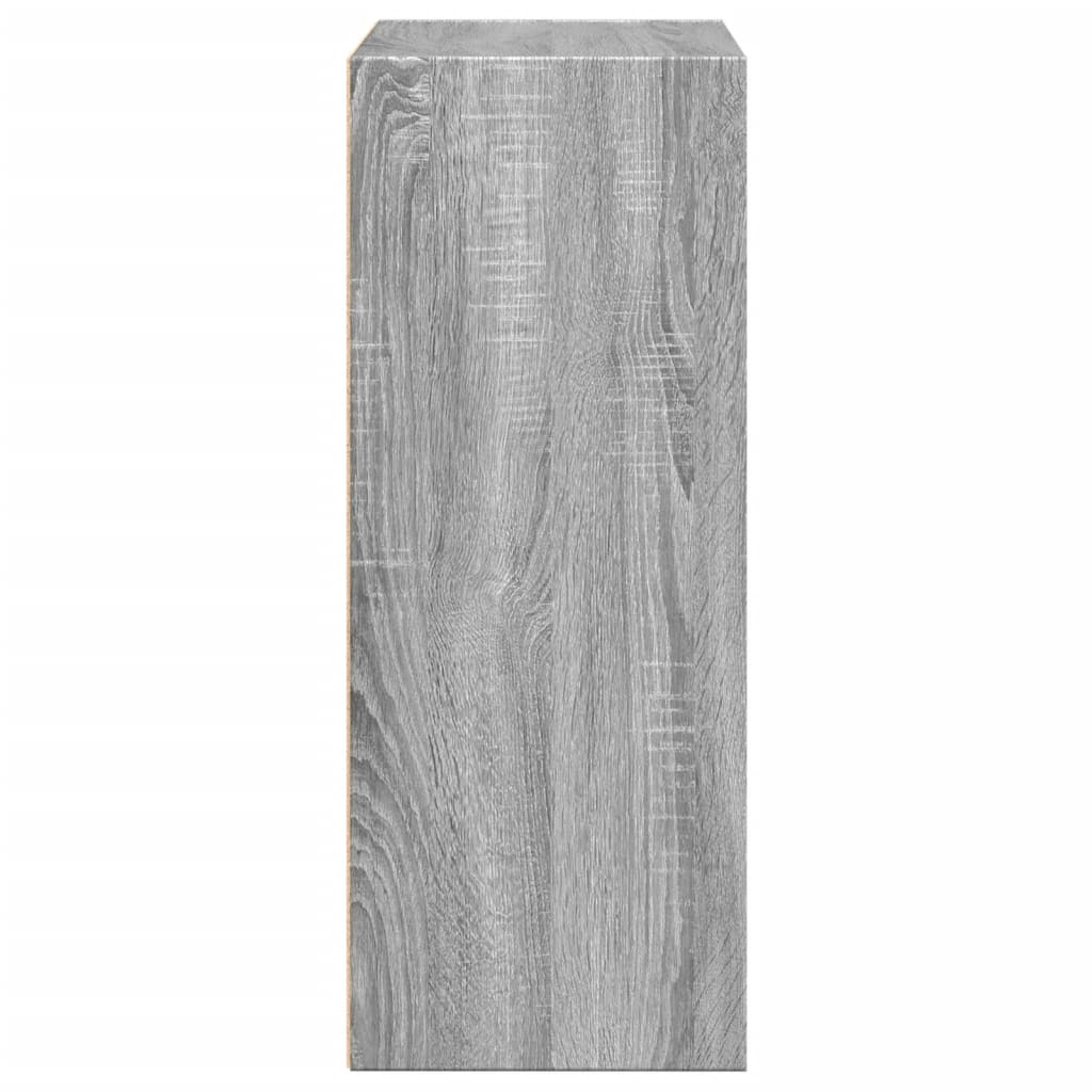 vidaXL Estantería de madera de ingeniería gris Sonoma 60x30x77 cm