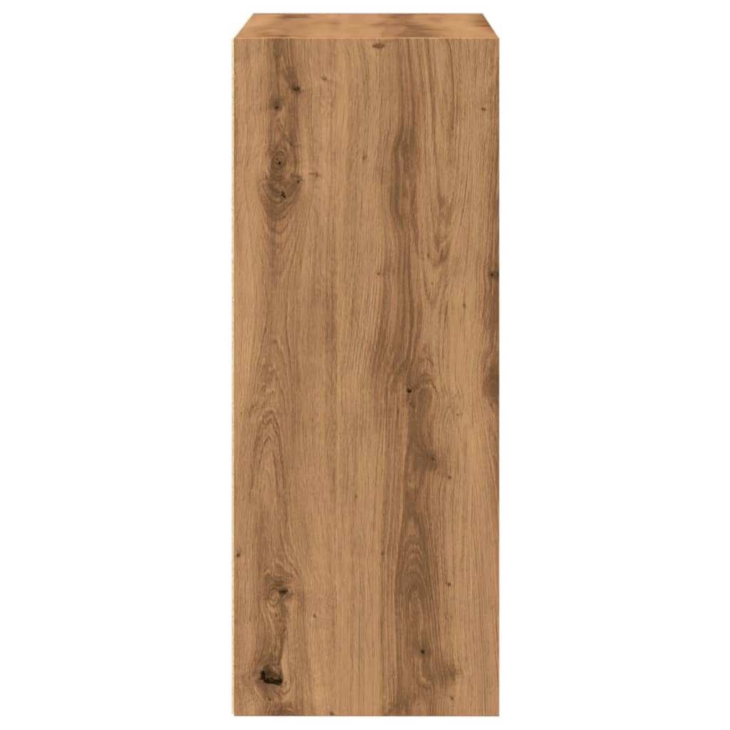 vidaXL Estantería de madera de ingeniería roble artisian 60x30x77 cm