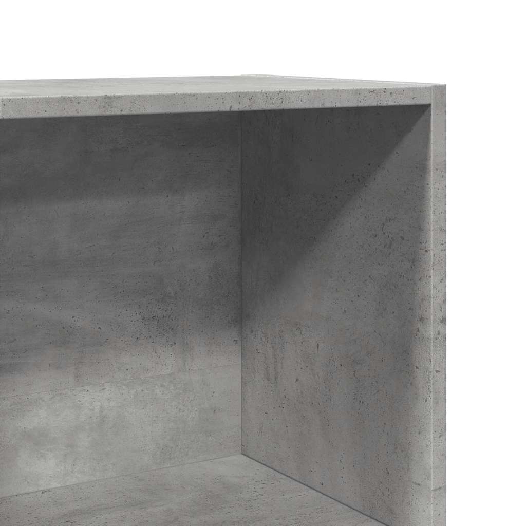 vidaXL Estantería de madera de ingeniería gris hormigón 60x30x114 cm