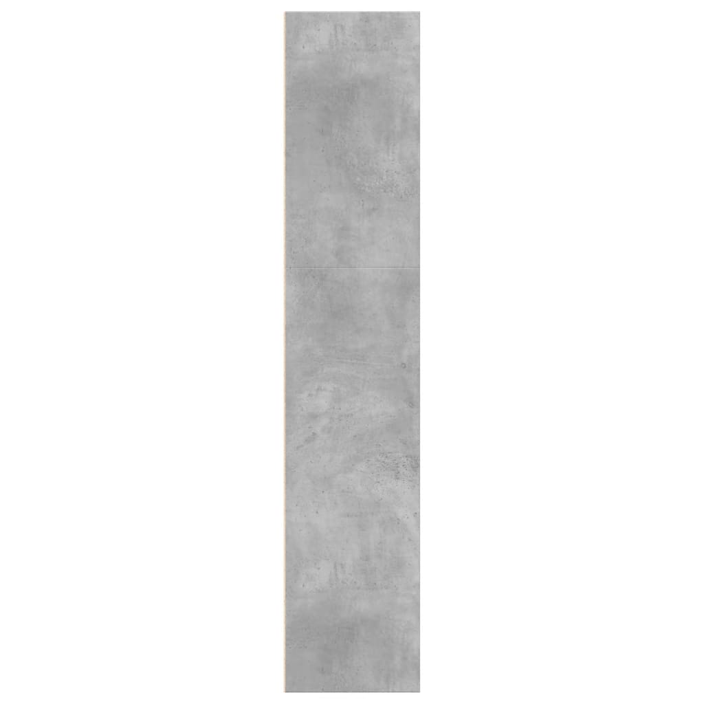 vidaXL Estantería de madera de ingeniería gris hormigón 60x30x152 cm