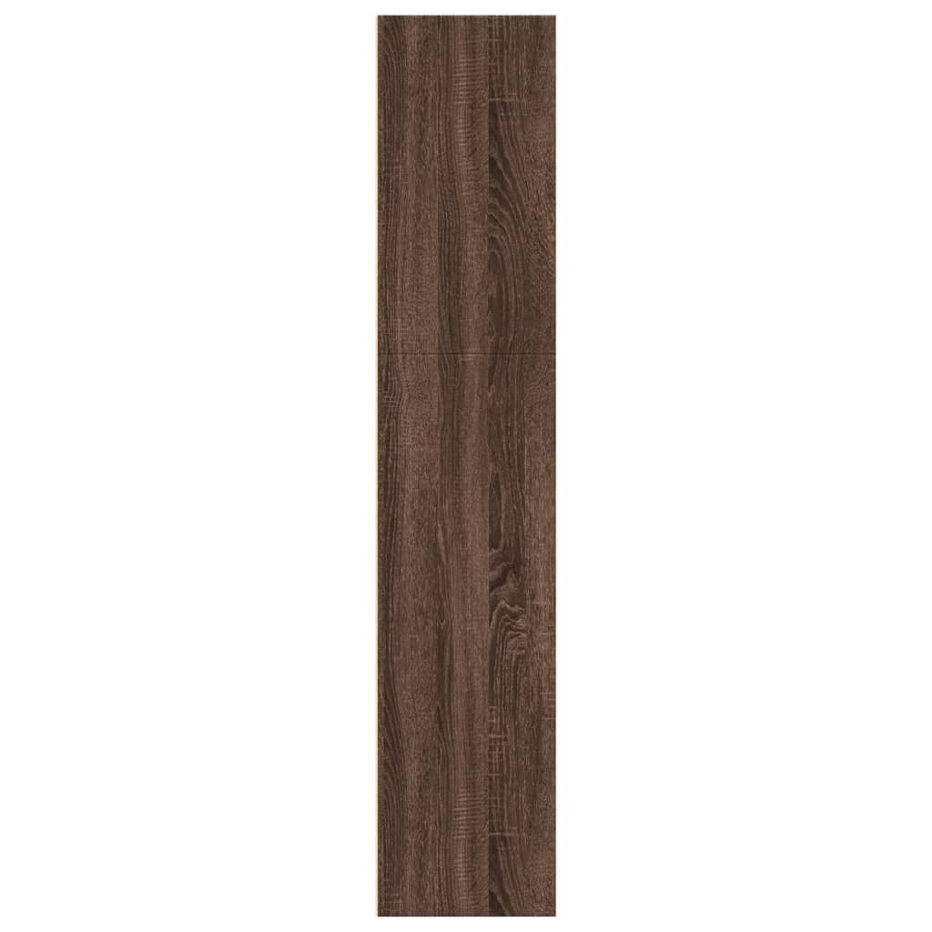 vidaXL Estantería de madera de ingeniería marrón roble 60x30x152 cm