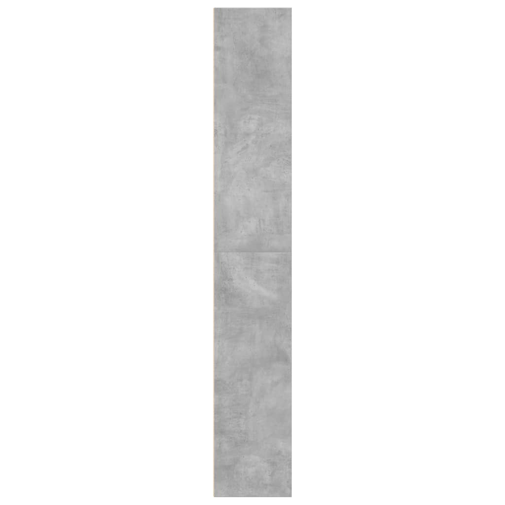 vidaXL Estantería de madera de ingeniería gris hormigón 60x30x189 cm