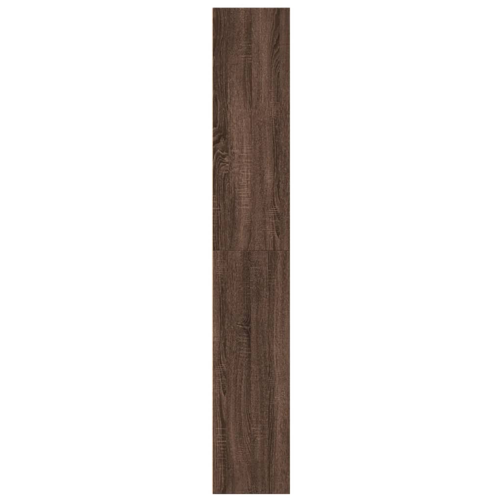 vidaXL Estantería de madera de ingeniería marrón roble 60x30x189 cm