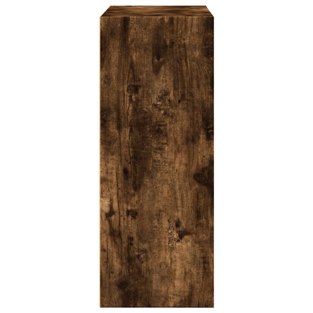 vidaXL Estantería madera de ingeniería roble ahumado 80x30x77 cm