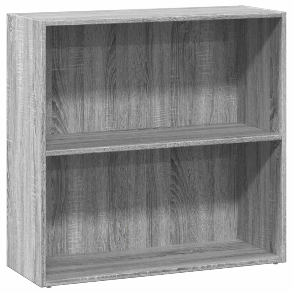 vidaXL Estantería de madera de ingeniería gris Sonoma 80x30x77 cm