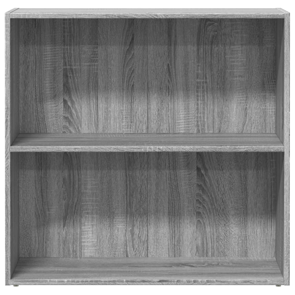 vidaXL Estantería de madera de ingeniería gris Sonoma 80x30x77 cm