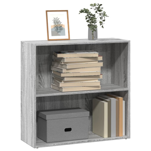 vidaXL Estantería de madera de ingeniería gris Sonoma 80x30x77 cm