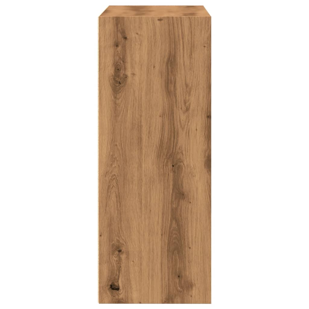 vidaXL Estantería de madera de ingeniería roble artisian 80x30x77 cm