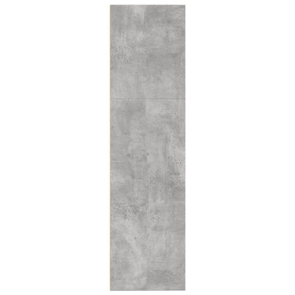 vidaXL Estantería de madera de ingeniería gris hormigón 80x30x114 cm