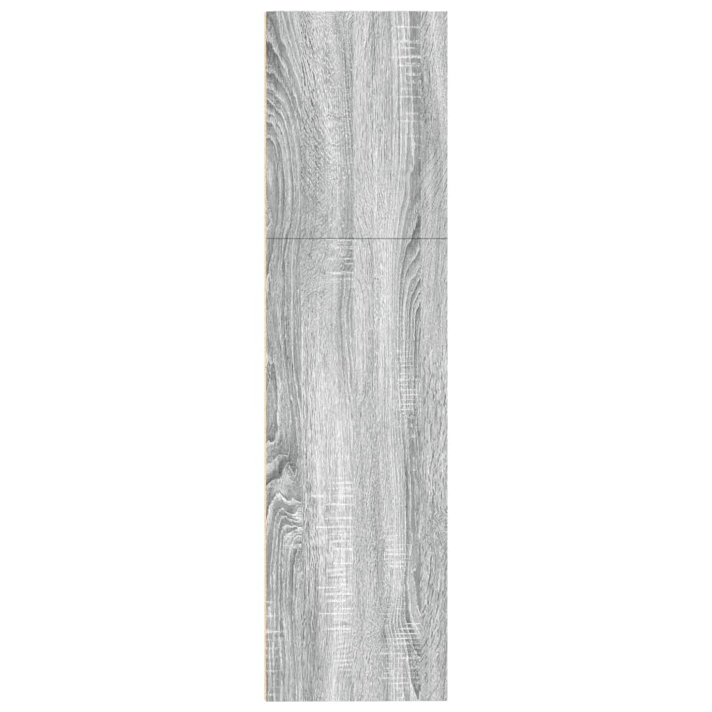 vidaXL Estantería de madera de ingeniería gris Sonoma 80x30x114 cm