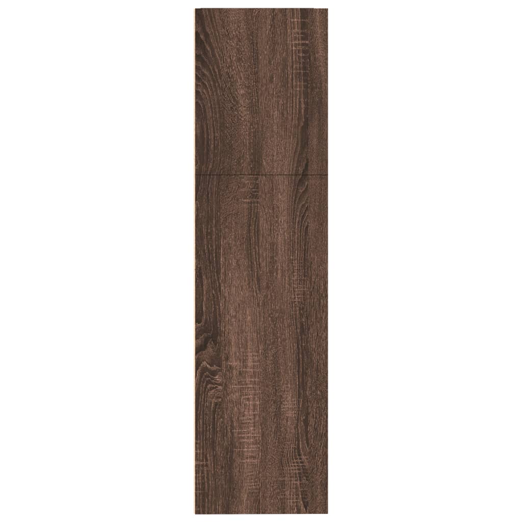 vidaXL Estantería de madera de ingeniería marrón roble 80x30x114 cm