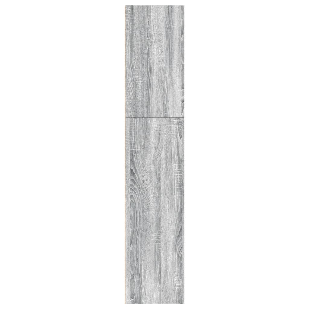 vidaXL Estantería de madera de ingeniería gris Sonoma 80x30x152 cm