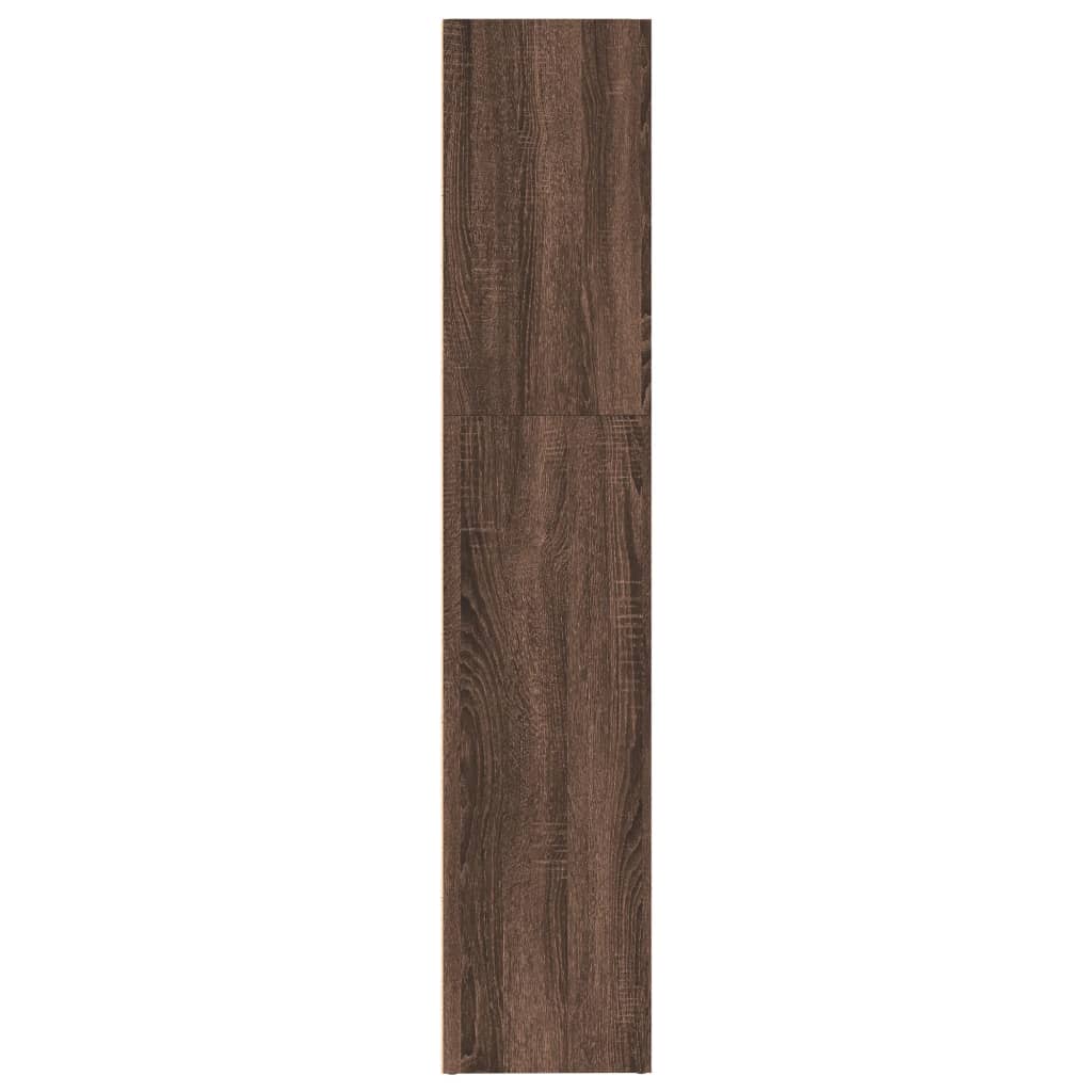 vidaXL Estantería madera de ingeniería marrón roble 80x30x152 cm