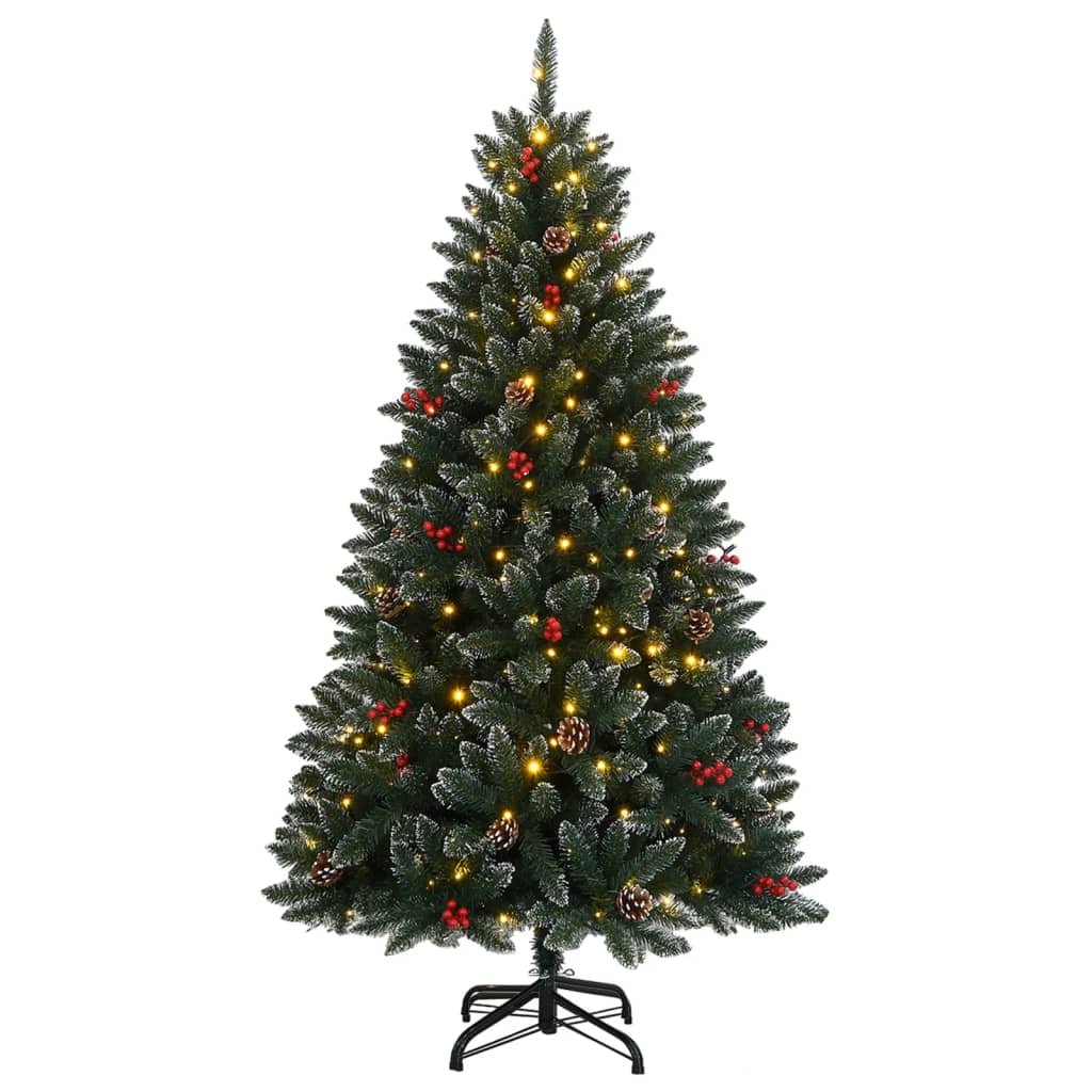 vidaXL Árbol de Navidad artificial 150 LEDs 120 cm