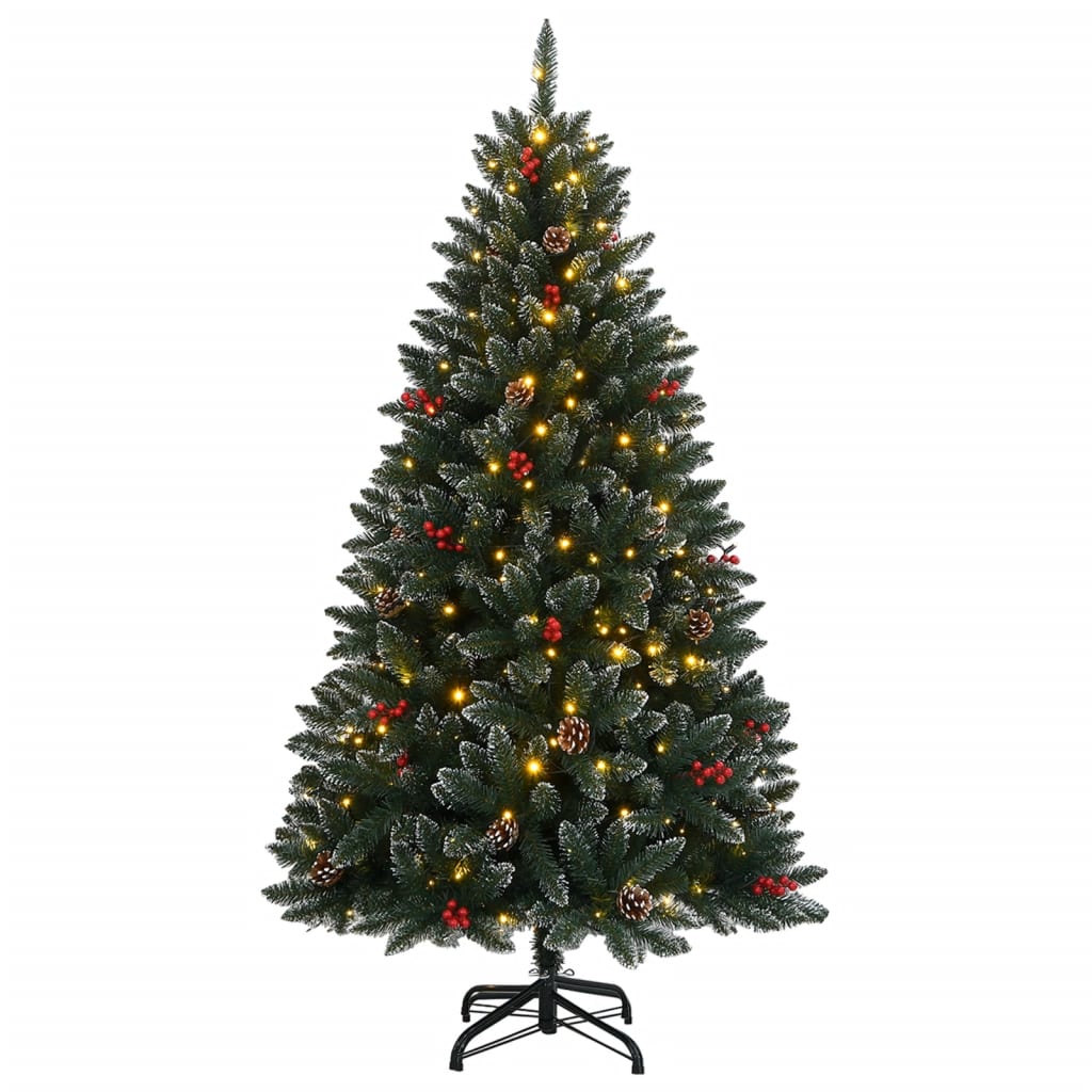 vidaXL Árbol de Navidad artificial 150 LEDs 150 cm