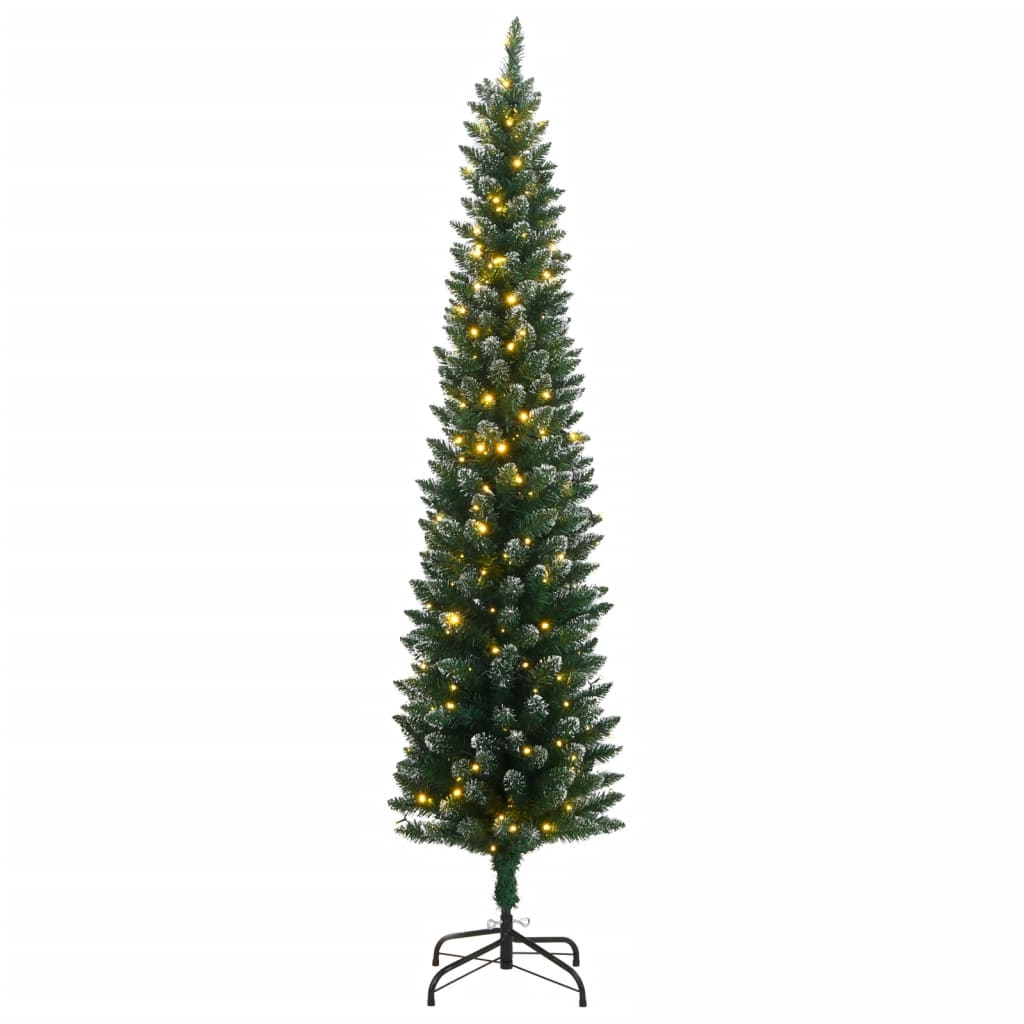 vidaXL Árbol de Navidad artificial estrecho 150 LEDs 150 cm