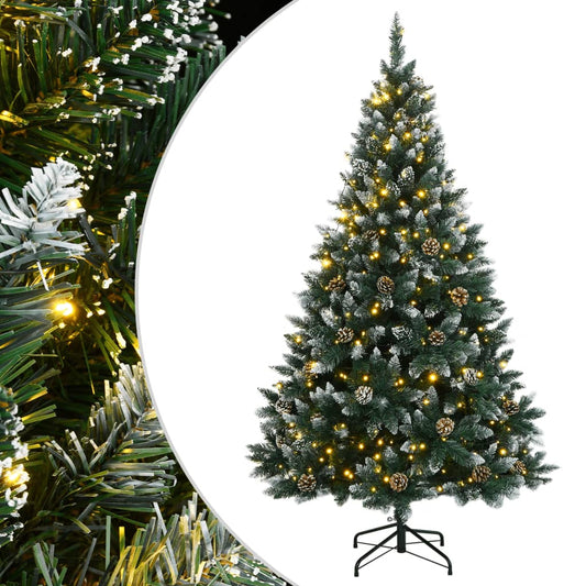 vidaXL Árbol de Navidad artificial 150 LEDs 120 cm