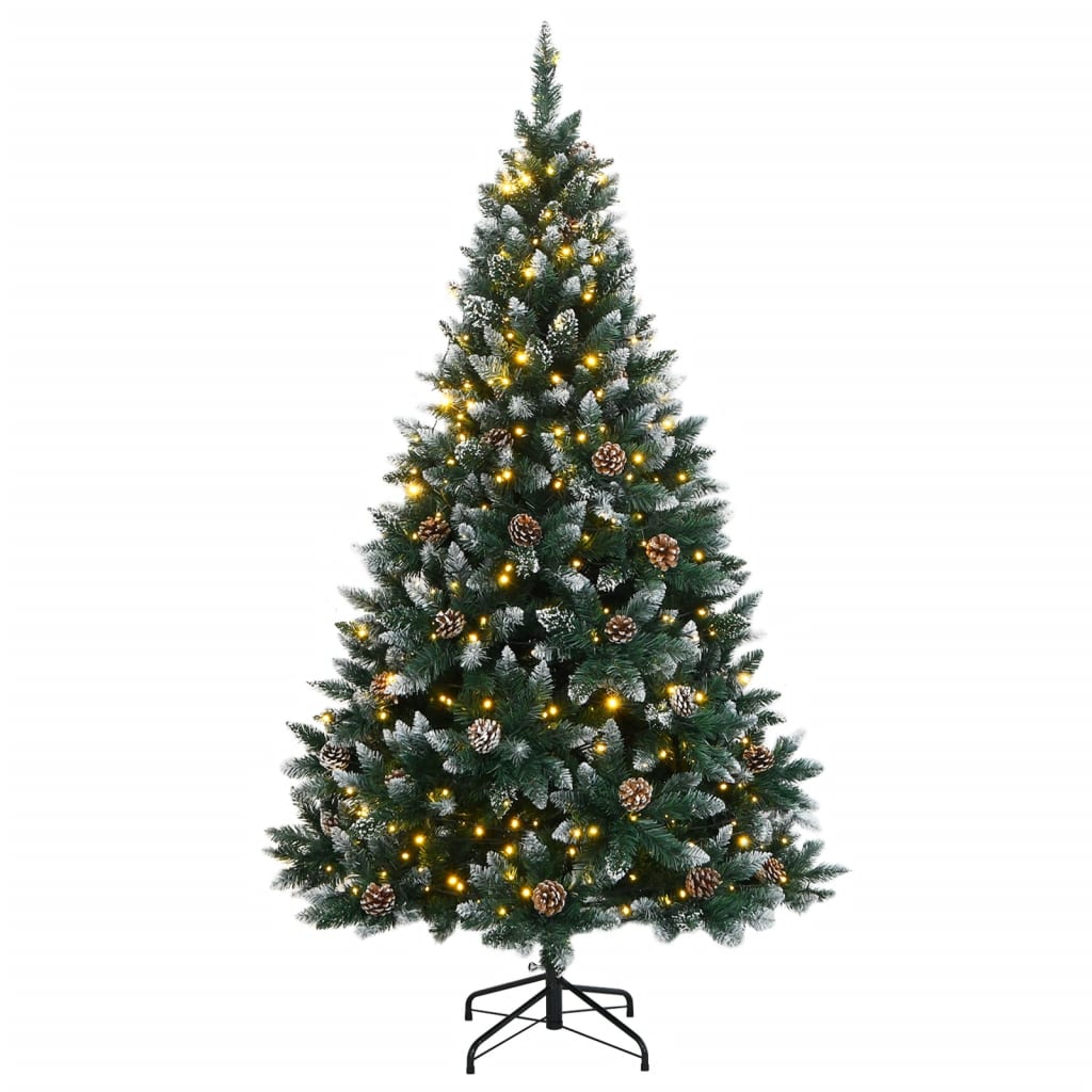 vidaXL Árbol de Navidad artificial 150 LEDs 120 cm