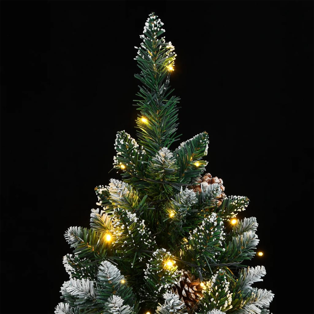 vidaXL Árbol de Navidad artificial con bisagras 300 LEDs 180 cm