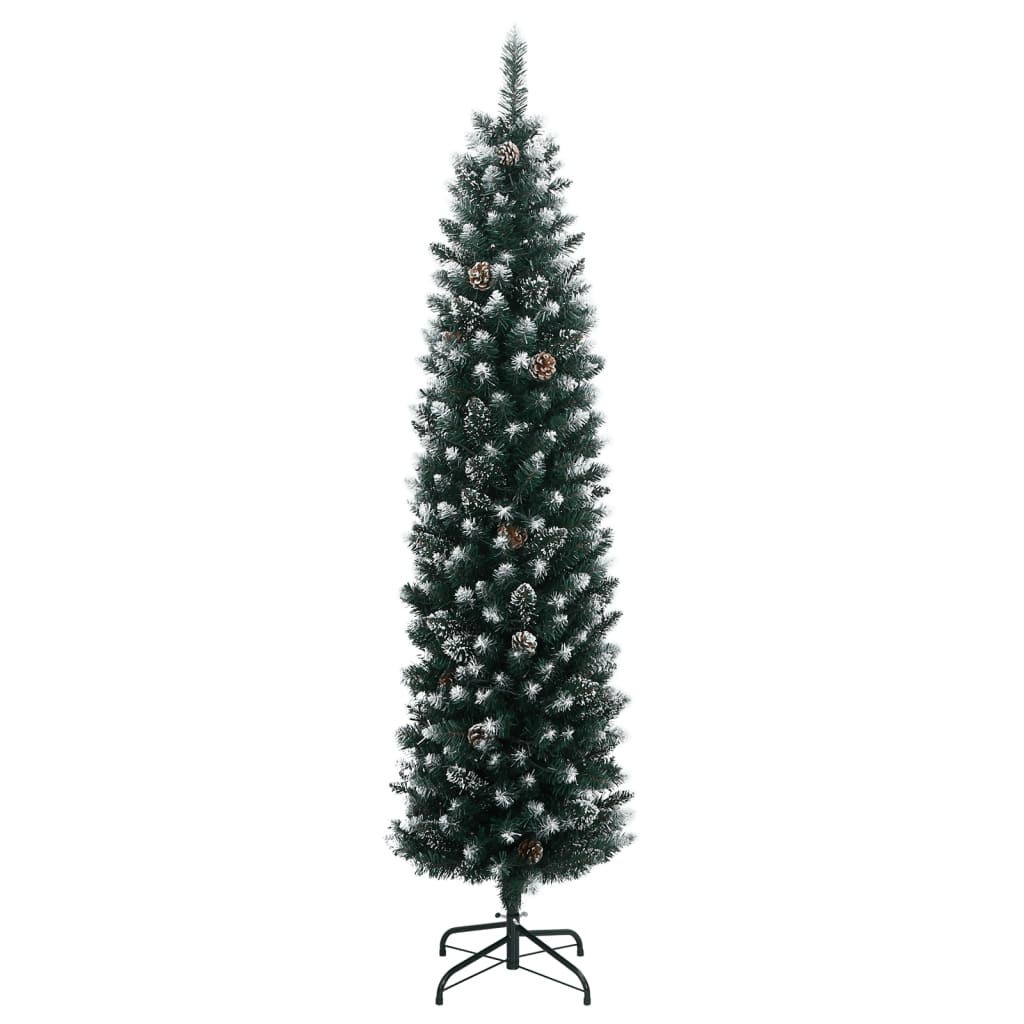 vidaXL Árbol de Navidad artificial estrecho 150 LEDs 120 cm