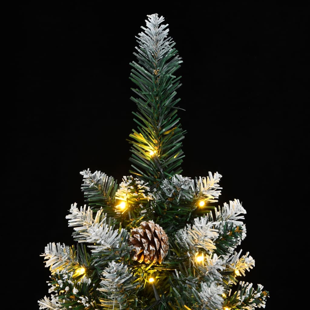 vidaXL Árbol de Navidad artificial estrecho 150 LEDs 120 cm