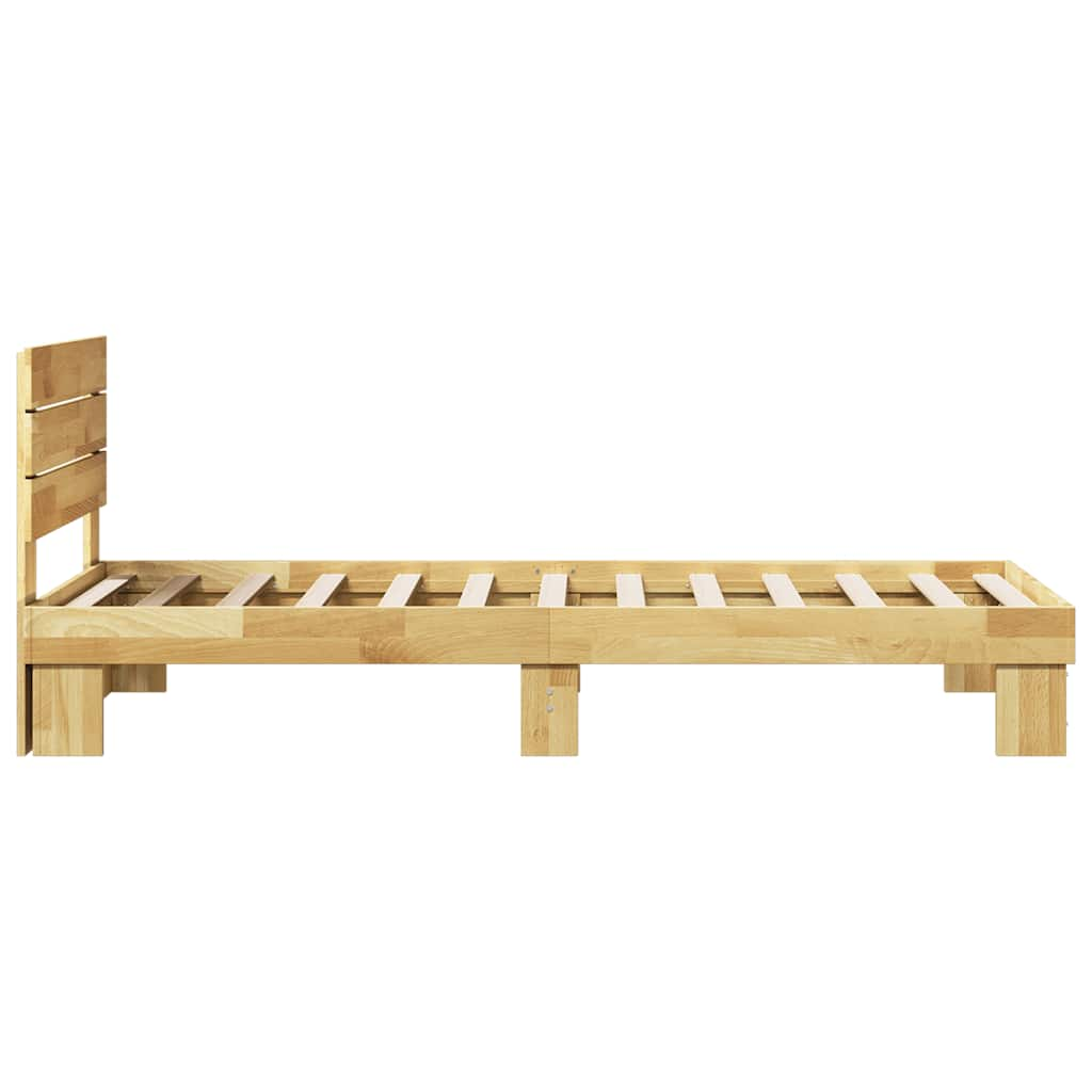 vidaXL Estructura de cama con cabecero sin colchón 75x190 cm