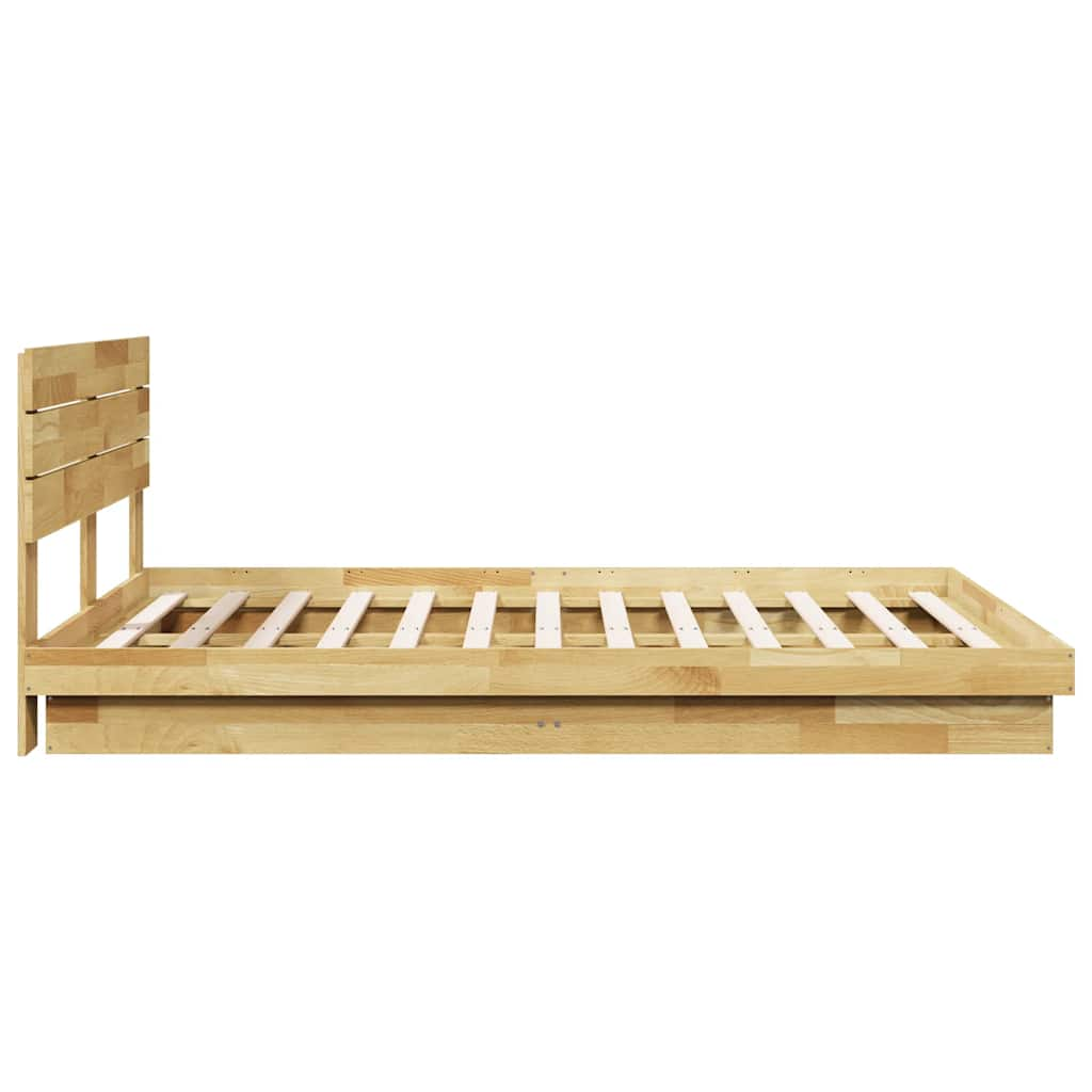 vidaXL Estructura de cama con cabecero sin colchón 140x190 cm