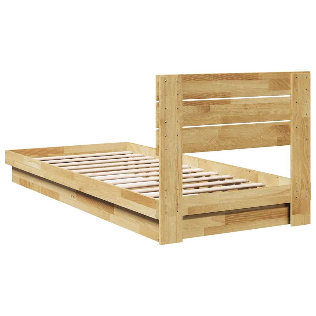 vidaXL Estructura de cama con cabecero sin colchón 90x190 cm