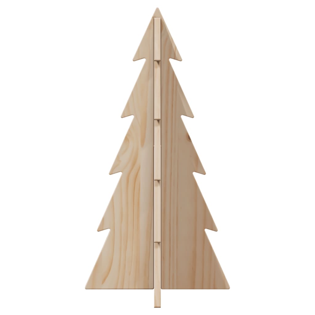 vidaXL Árbol de Navidad de madera de adorno madera maciza pino 59,5 cm