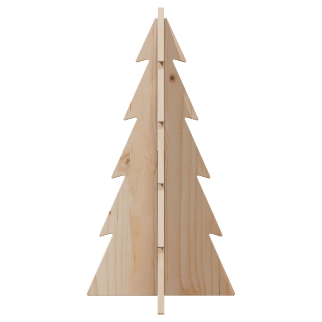 vidaXL Árbol de Navidad de madera de adorno madera maciza pino 59,5 cm