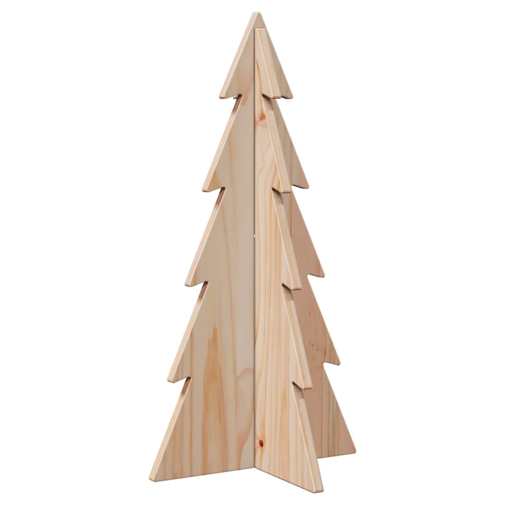 vidaXL Árbol de Navidad de madera de adorno madera maciza pino 59,5 cm